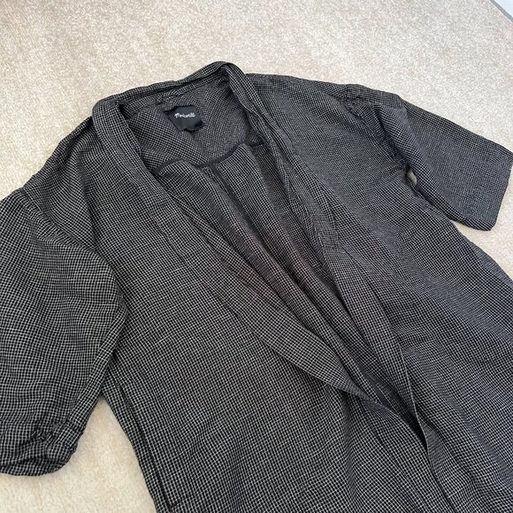 Madewell Linen Long Cardigan Coat Jacket XL - Picture 3 of 11